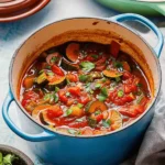 Rustic Mediterranean Vegetable Ratatouille Soup