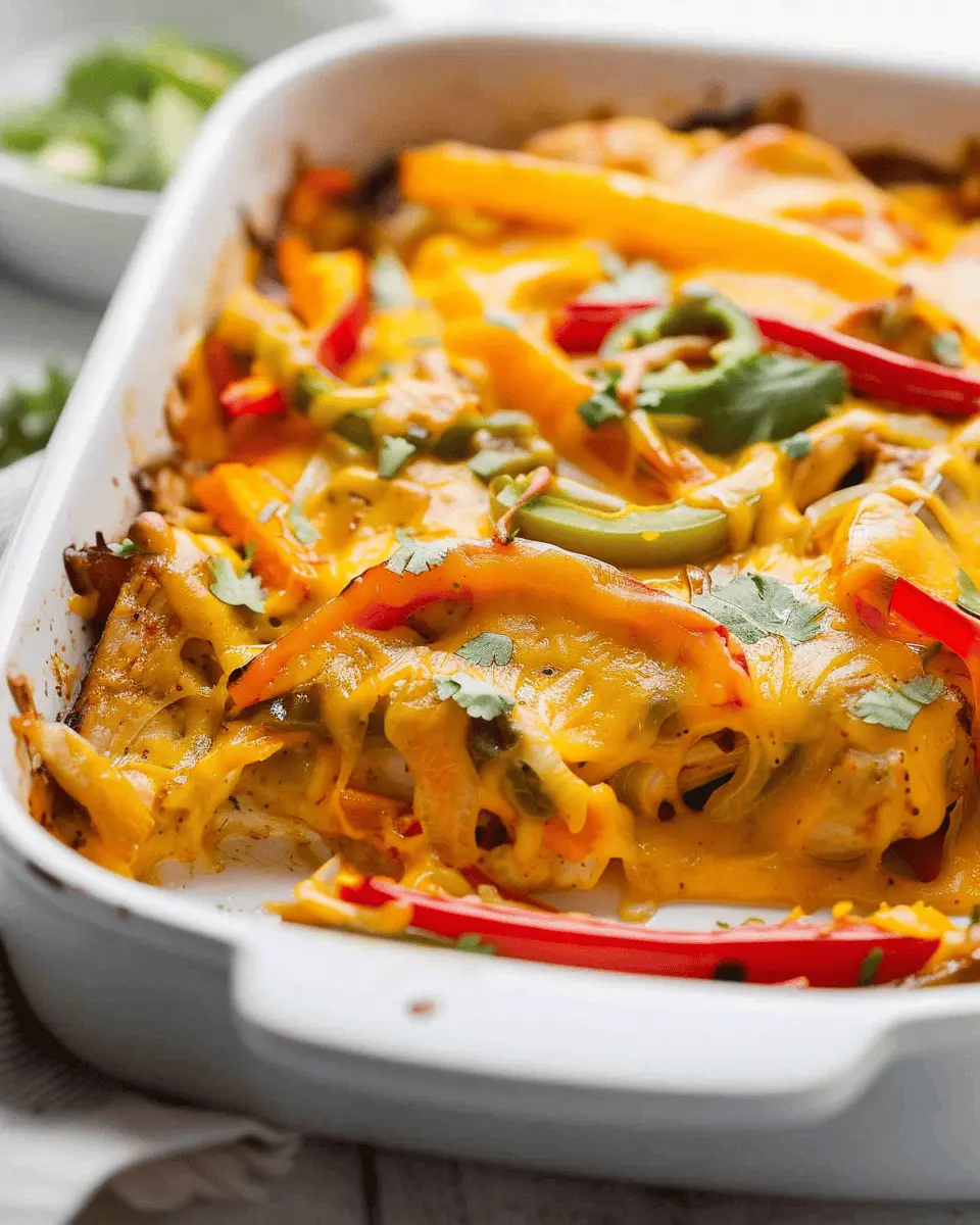 Cheesy Baked Fajita Chicken: A Creamy, Flavor-Packed Delight