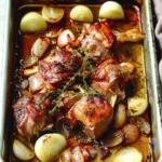 Beer Glazed Onions and Salt Pork