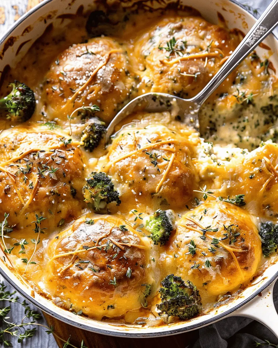 Creamy Broccoli Cheddar Casserole with Garlic Butter Pretzels Bliss