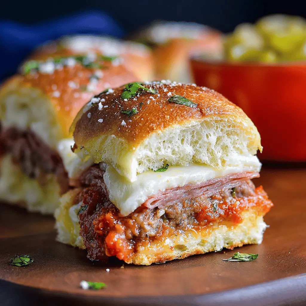 Hot Italian Sub Sliders: Easy Turkey Bacon & Chicken Ham Delight