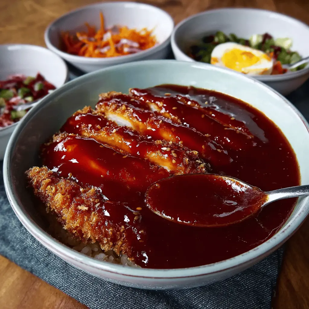 Japanese Katsu Bowls with Tonkatsu Sauce: Easy and Delicious Meal