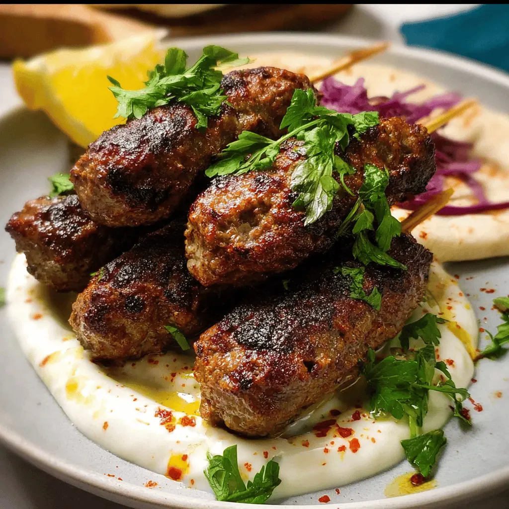 Lamb Koftas with Tahini Yogurt Sauce: Juicy and Easy Recipe