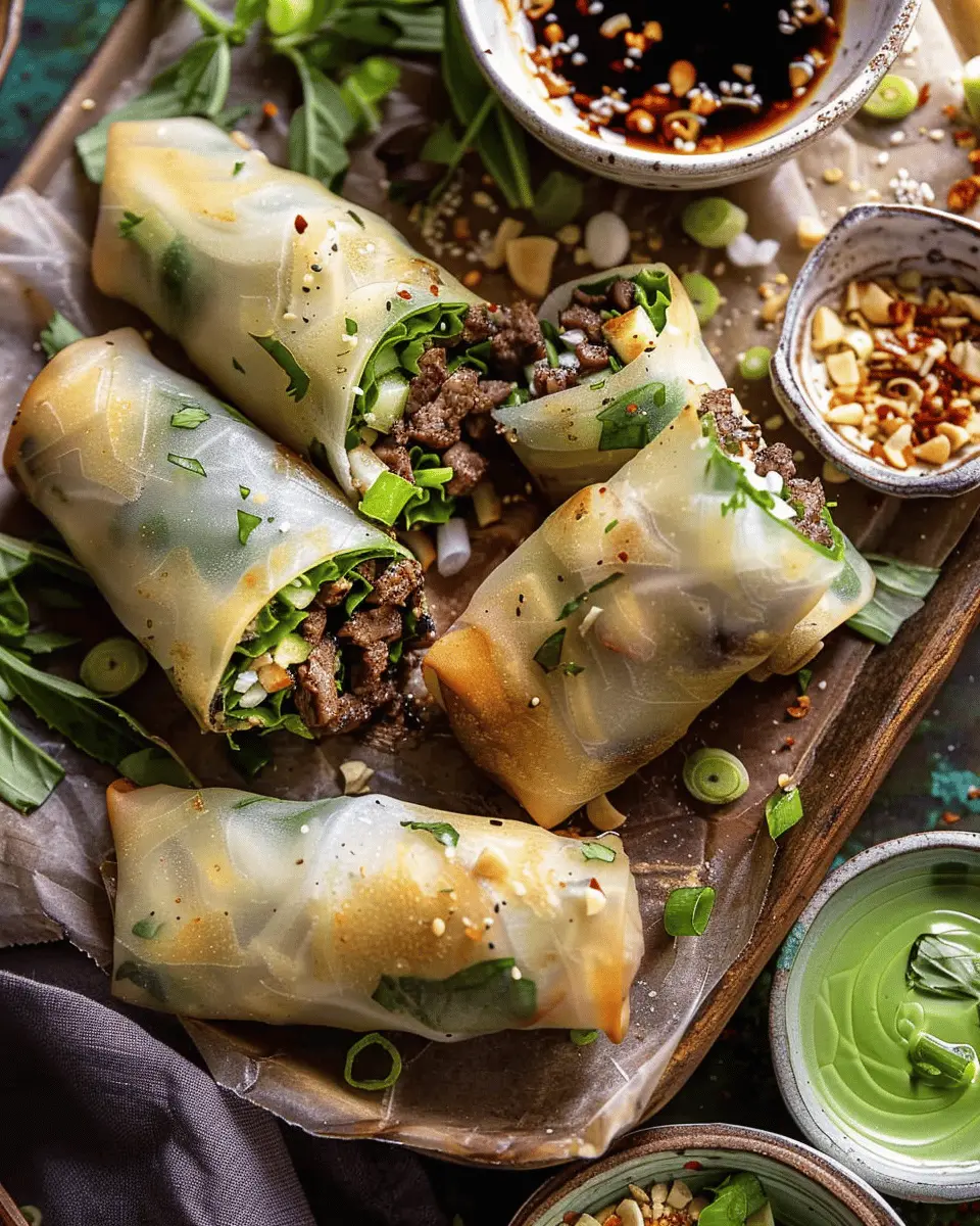 Thai Basil Beef Rolls: Easy, Flavor-Packed Delight for Home Cooks