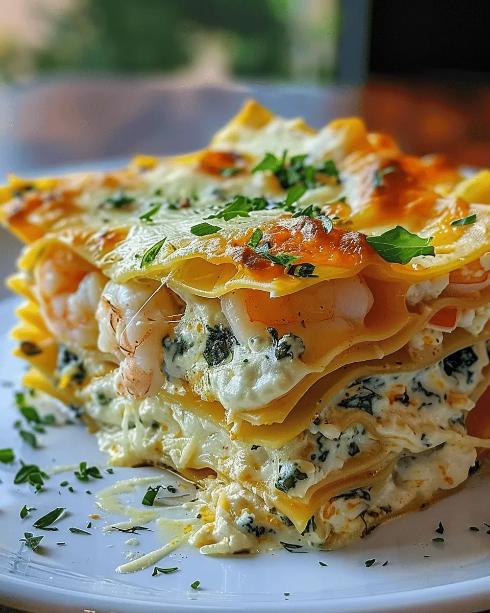 Garlic Butter Shrimp Scampi Lasagna: Indulgent Comfort Food Delight