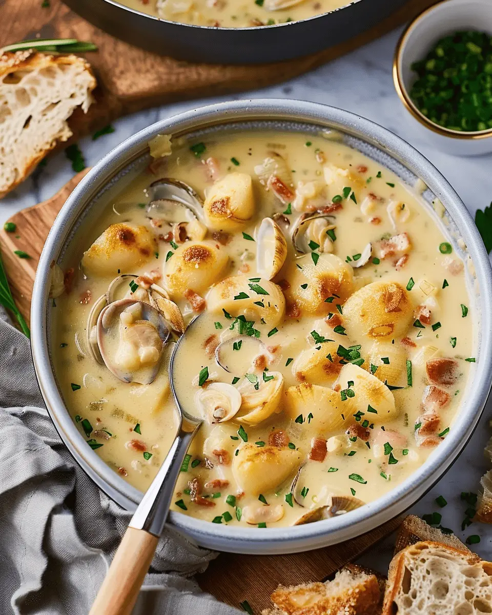 Clam Chowder: Indulge in this Creamy Turkey Bacon Delight