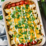 Cheesy Baked Zucchini Enchiladas