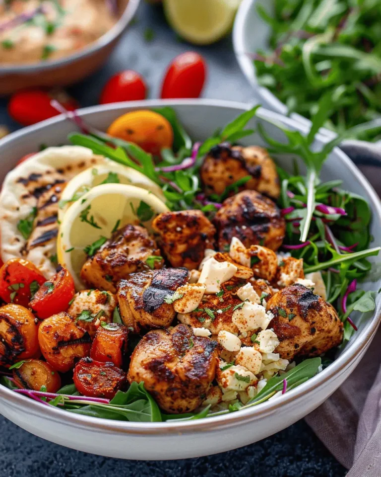 Healthy Spicy Chicken And Roasted Vegetable Bowls