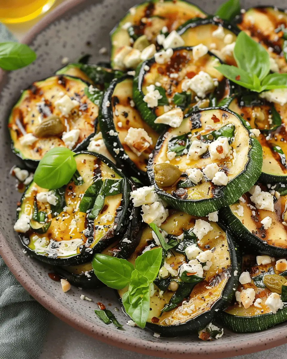 Grilled Zucchini with Feta: A Fresh and Flavorful Delight