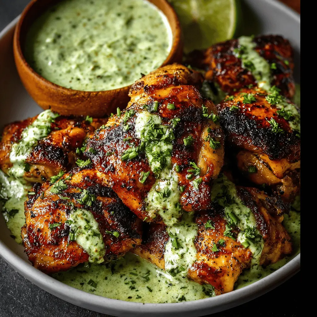 Chicken with Creamy Green Sauce: A Deliciously Indulgent Recipe