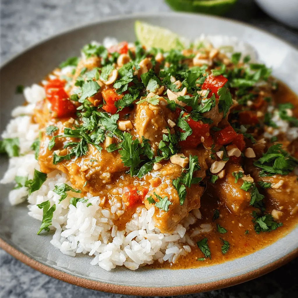Slow Cooker Peanut Chicken: Easy Comfort Food for Busy Nights