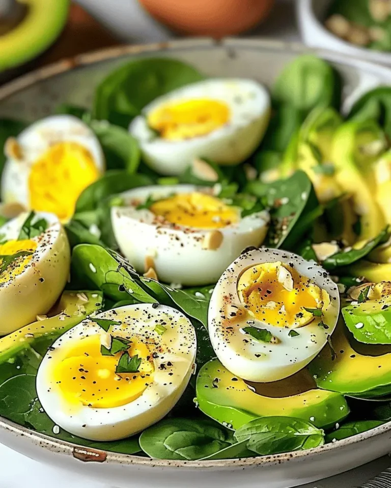 Avocado and Spinach Egg Salad Delight