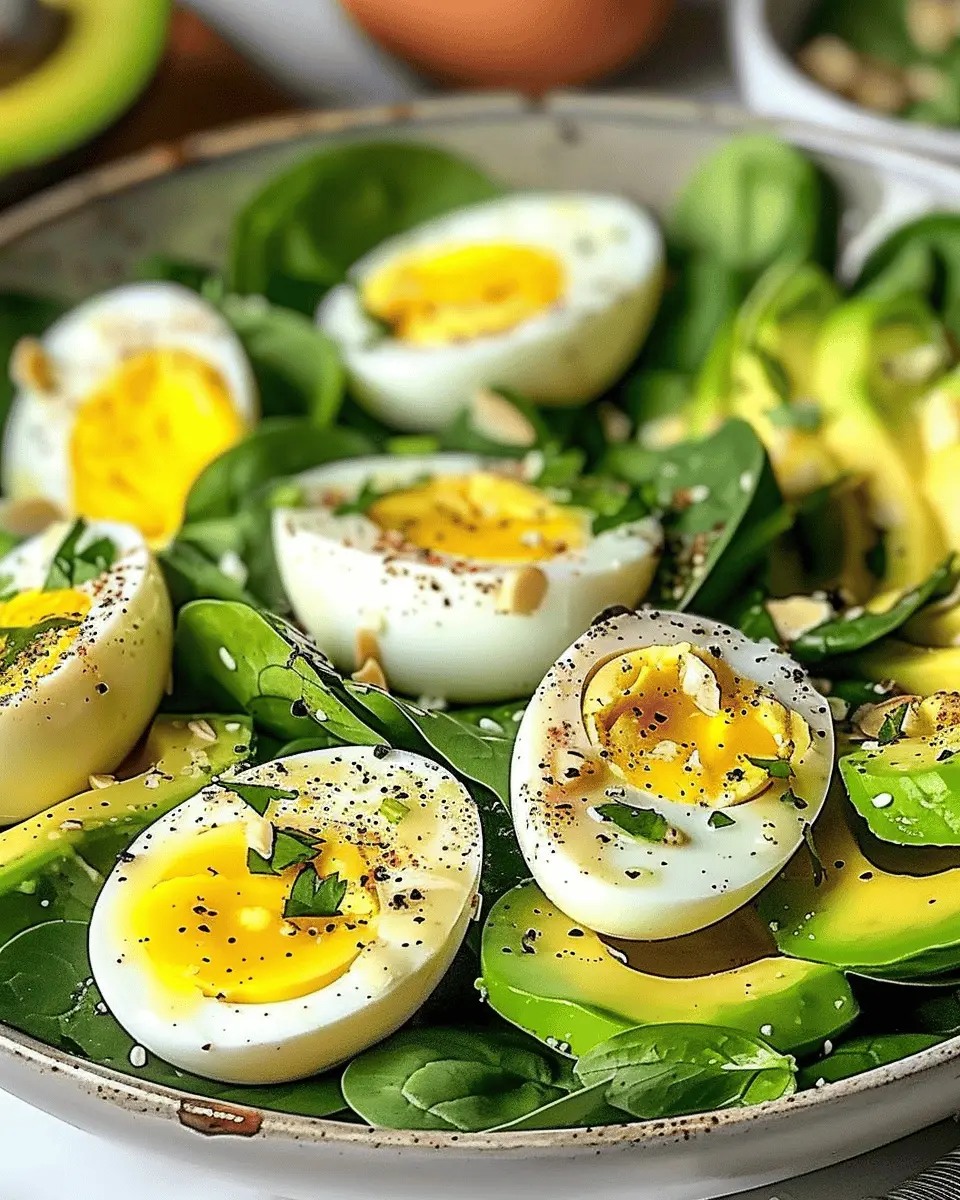 Avocado and Spinach Egg Salad Delight: A Healthy Twist for You
