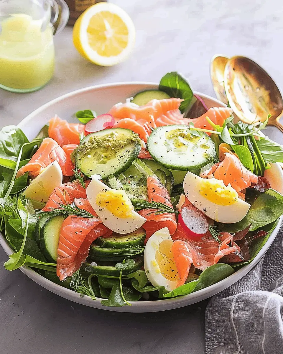 Smoked Salmon Salad: A Refreshing Twist with Turkey Bacon