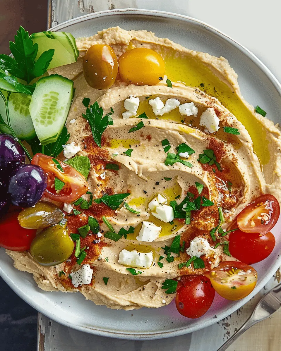 Greek Style Loaded Hummus: An Easy and Indulgent Delight