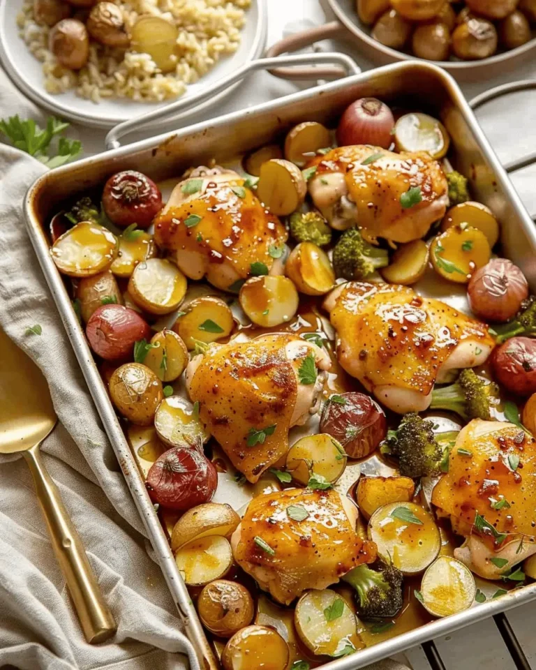 Sheet Pan Maple Mustard Roasted Chicken