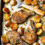 Sheet Pan Pork Chops and Potatoes