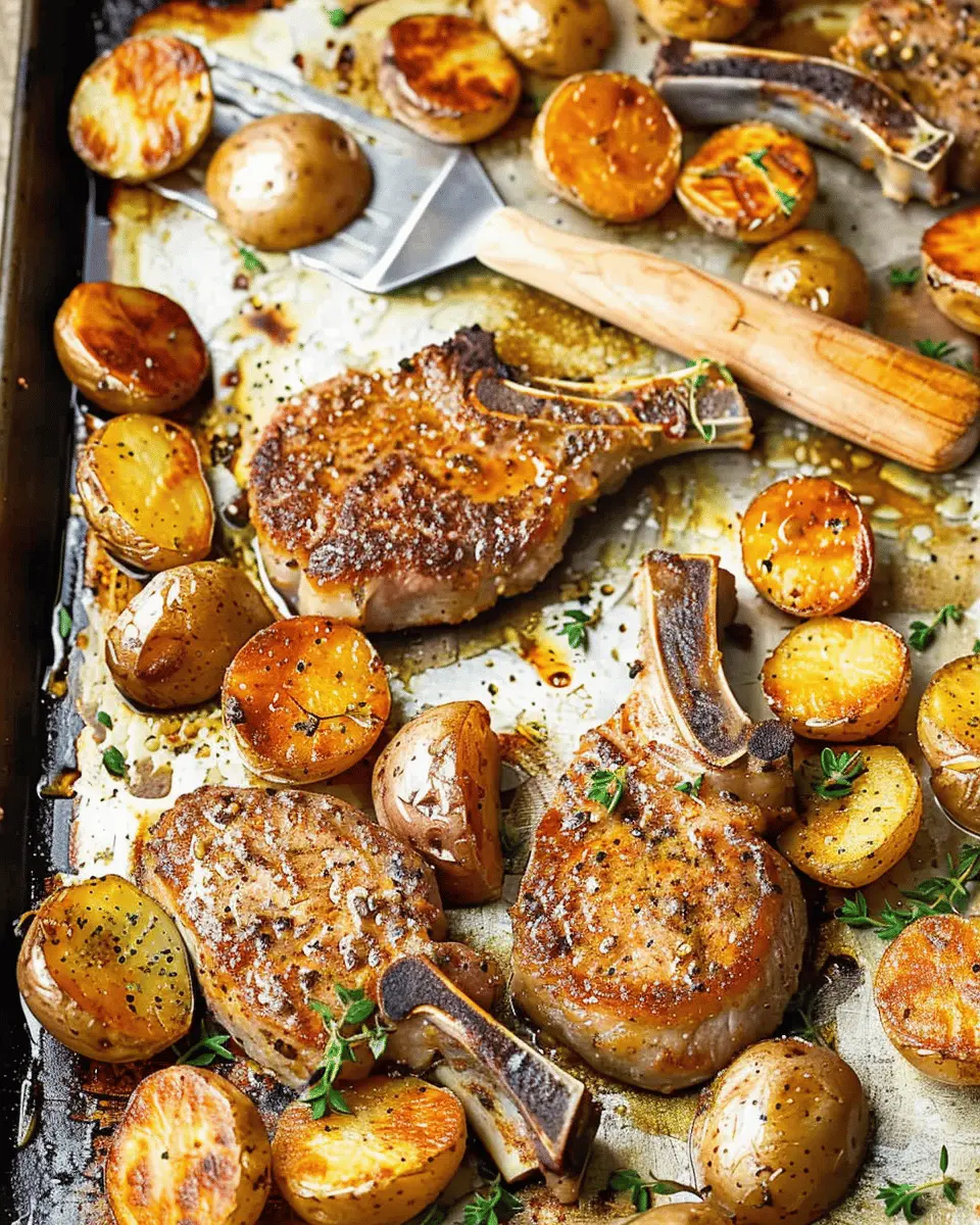 Sheet Pan Pork Chops and Potatoes: Easy Weeknight Delight