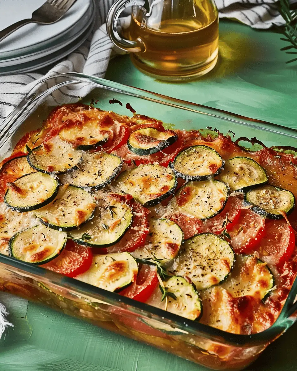 Parmesan Tomato Zucchini Bake: A Cozy, Healthy Delight