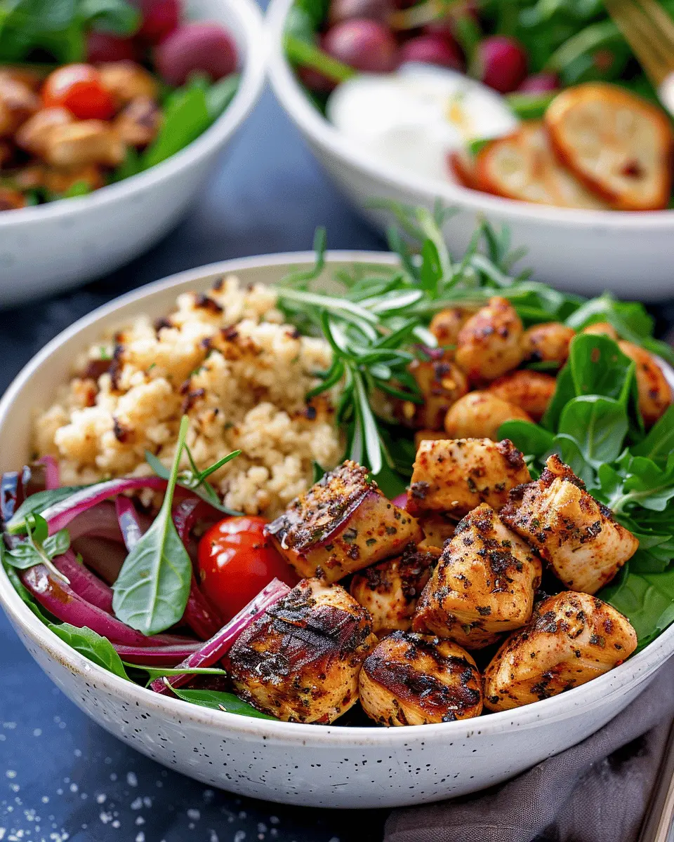 Healthy Spicy Chicken Bowls with Roasted Veggies You’ll Love