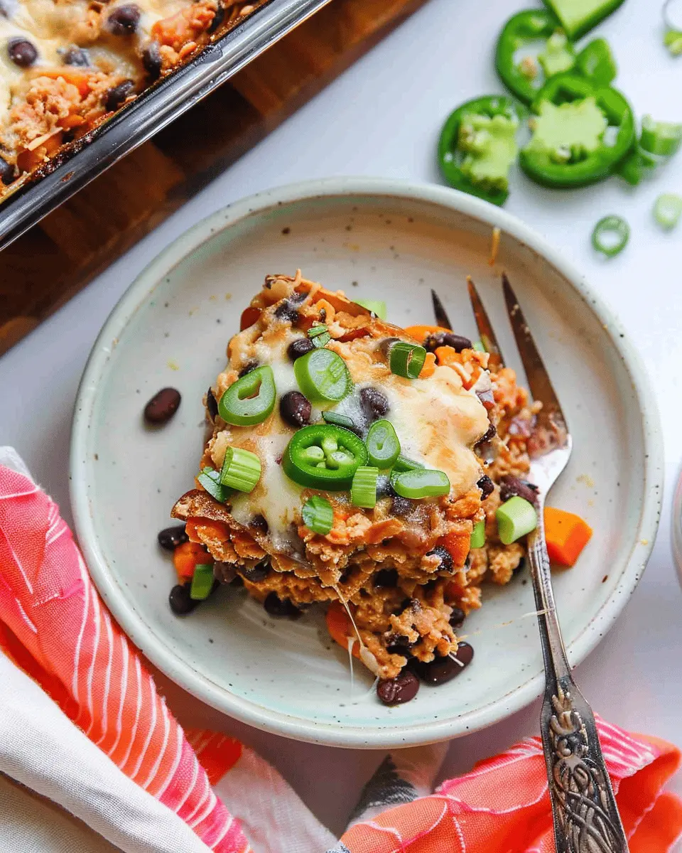 Sweet Potato Black Bean Casserole: A Cozy Vegetarian Delight