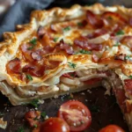 Bacon Onion Tomato Pie
