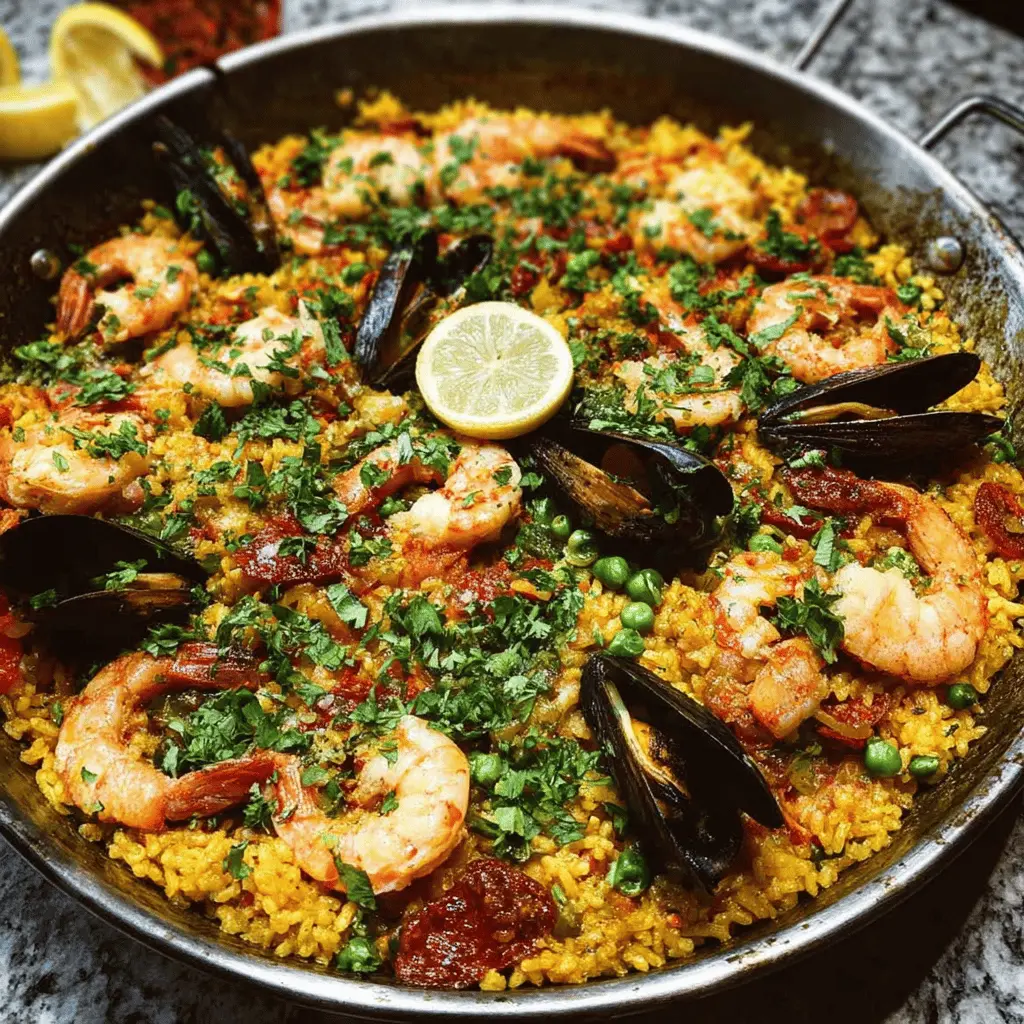 easy paella recipe: a savory twist with turkey bacon and chicken ham
