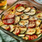 Parmesan Tomato Zucchini Bake