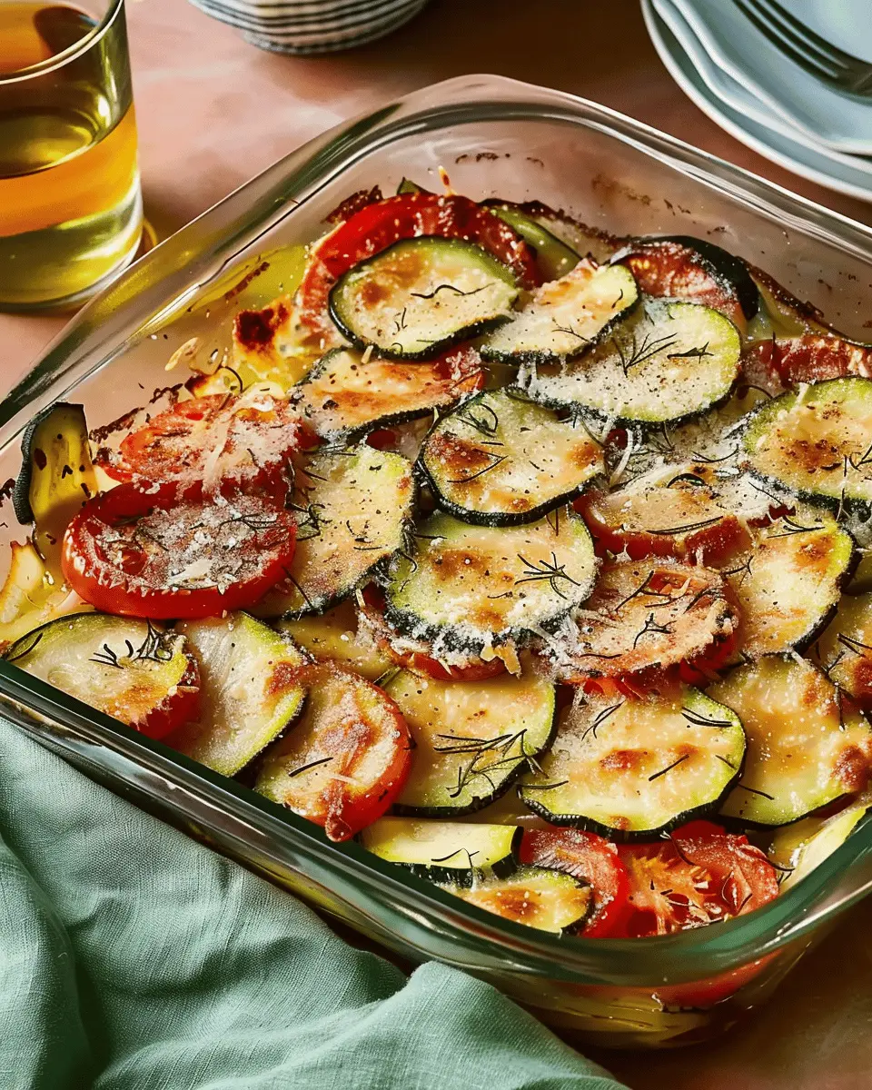 Parmesan Tomato Zucchini Bake: A Cheesy Delight for All