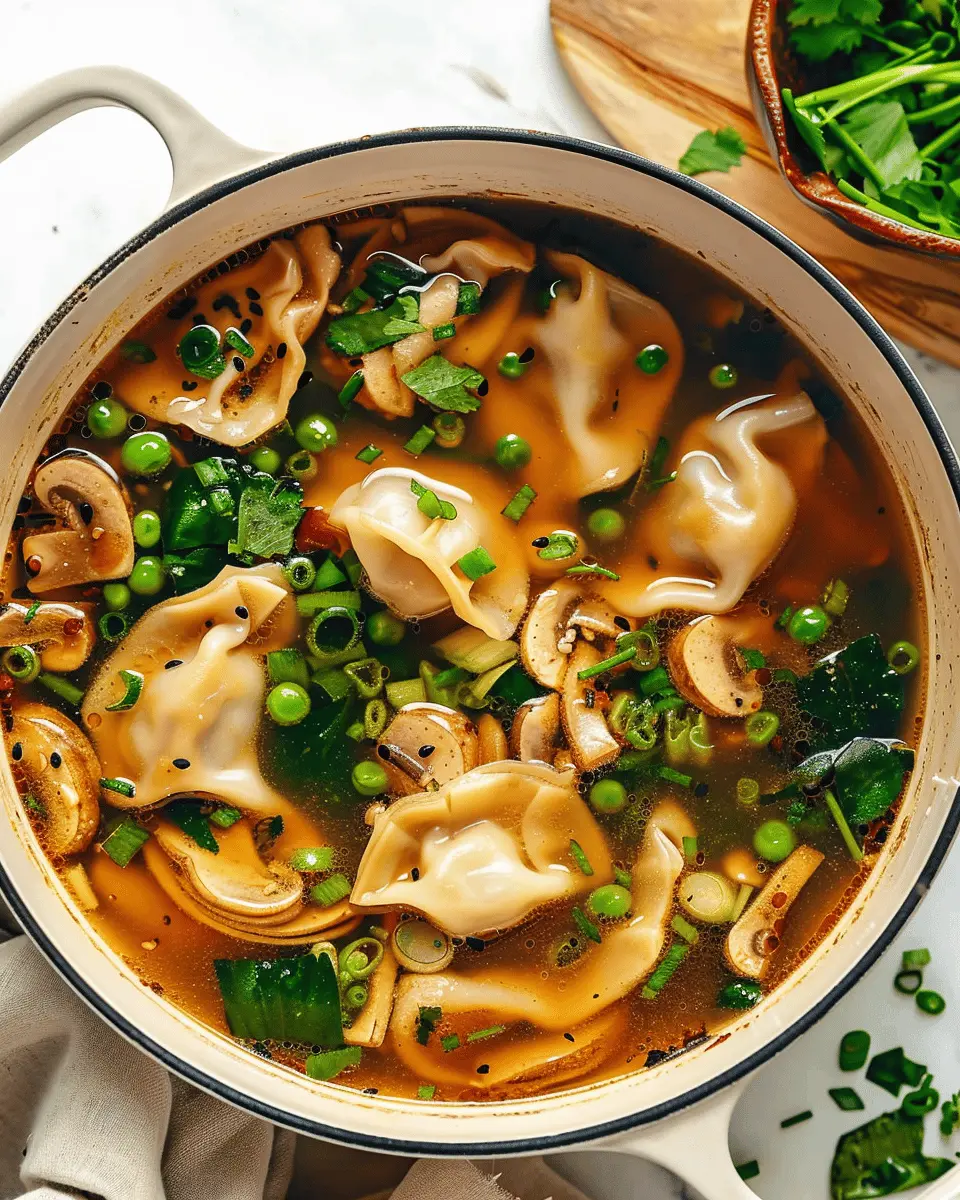 Savory Asian Potsticker Soup: A Heartwarming Comfort Dish