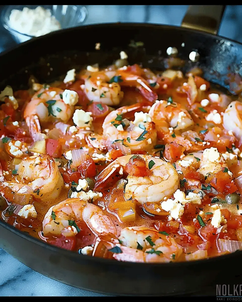 Baked Shrimp in Tomato Feta Sauce: A Deliciously Easy Meal