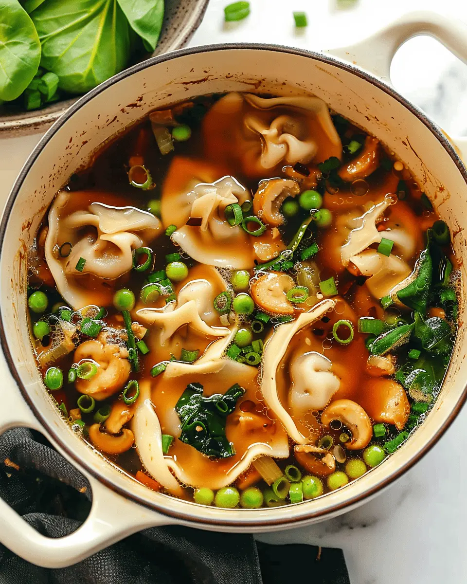 Savory Asian Potsticker Soup: Easy Comfort for Any Day