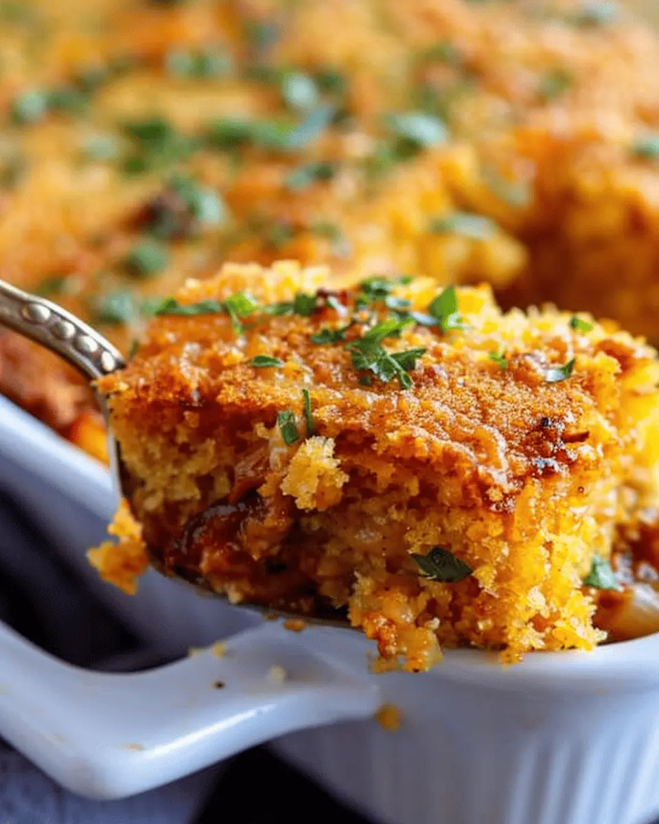 BBQ Chicken Cornbread Casserole: Easy Comfort Food Delight