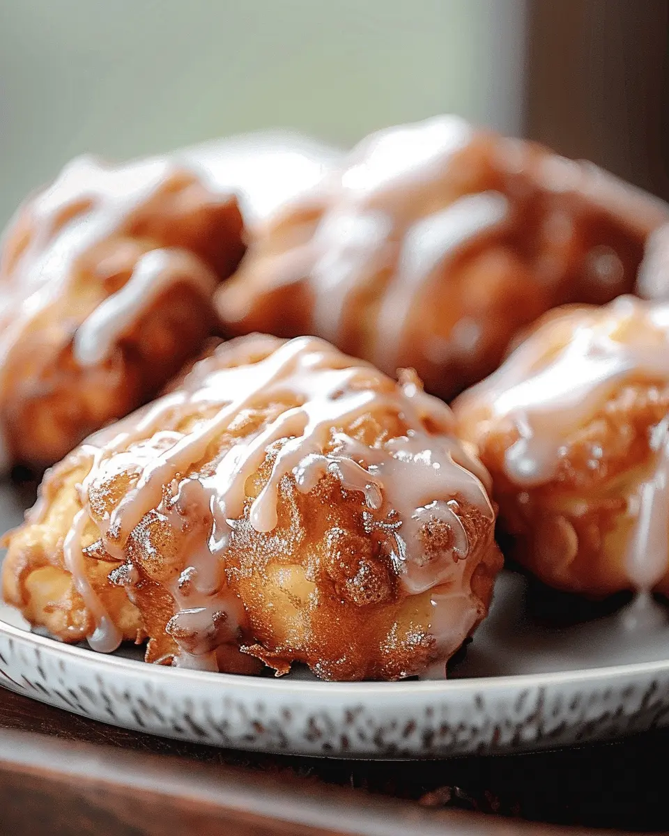 Baked Apple Fritters: Easy Recipe with Sweet Glaze Delight