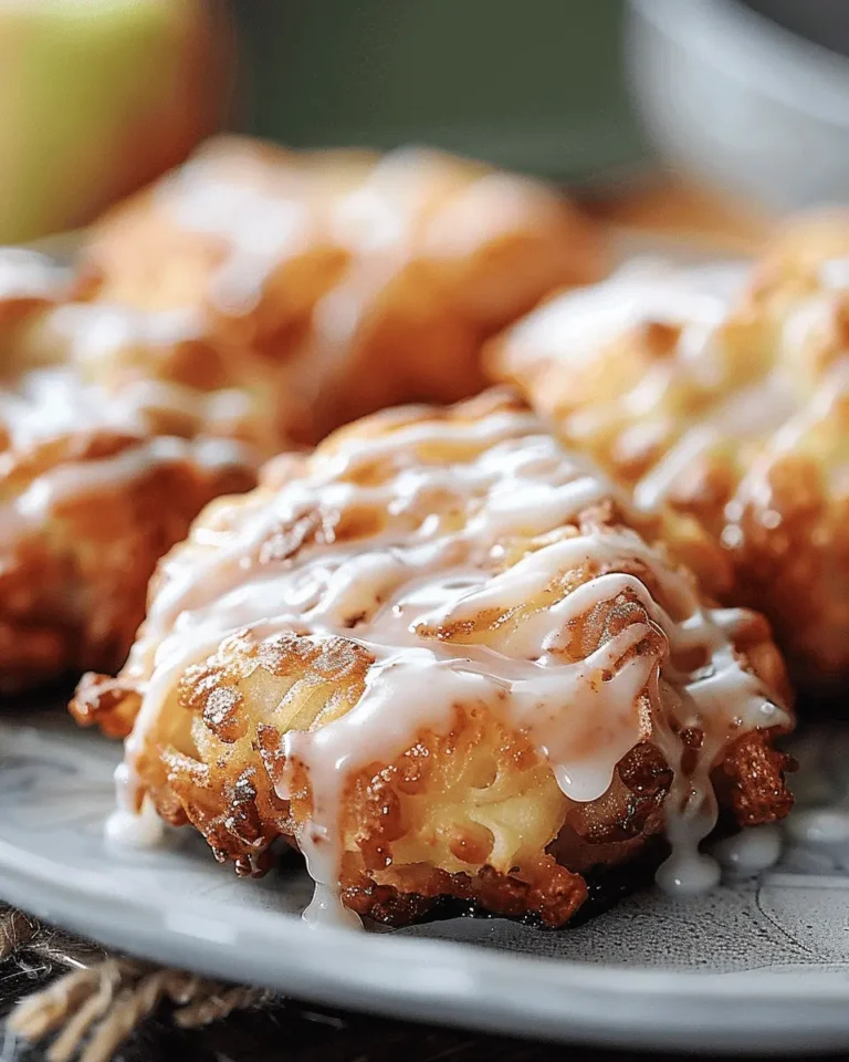 Baked Apple Fritters with Glaze Recipe