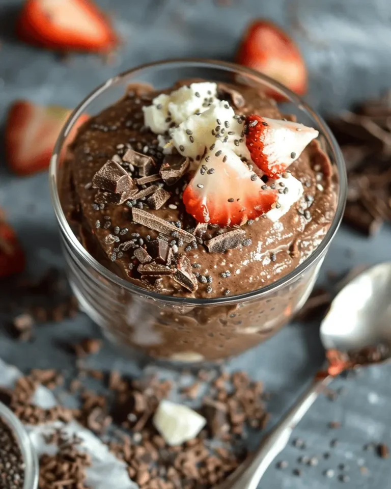 Chocolate Chia Protein Pudding
