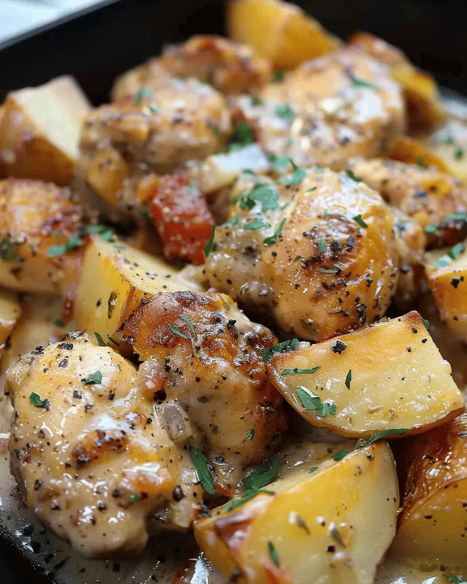 Crockpot Garlic Parmesan Chicken and Potatoes: Easy Comfort Food
