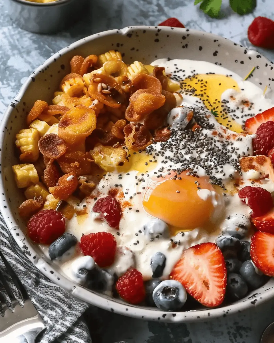 Easy Breakfast Bowls: Quick & Tasty Morning Meal with Turkey Bacon