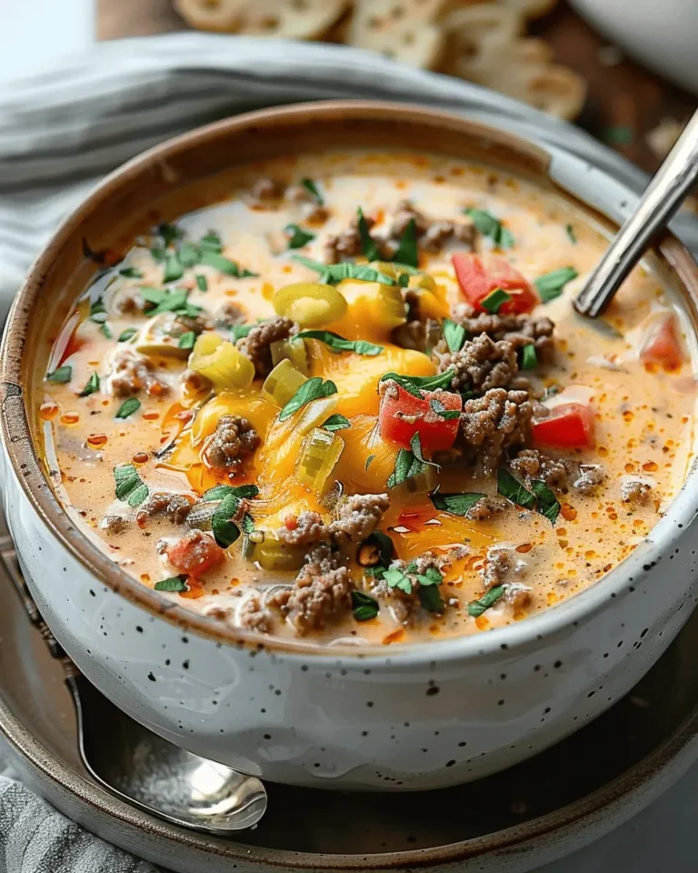 Easy Cheeseburger Soup