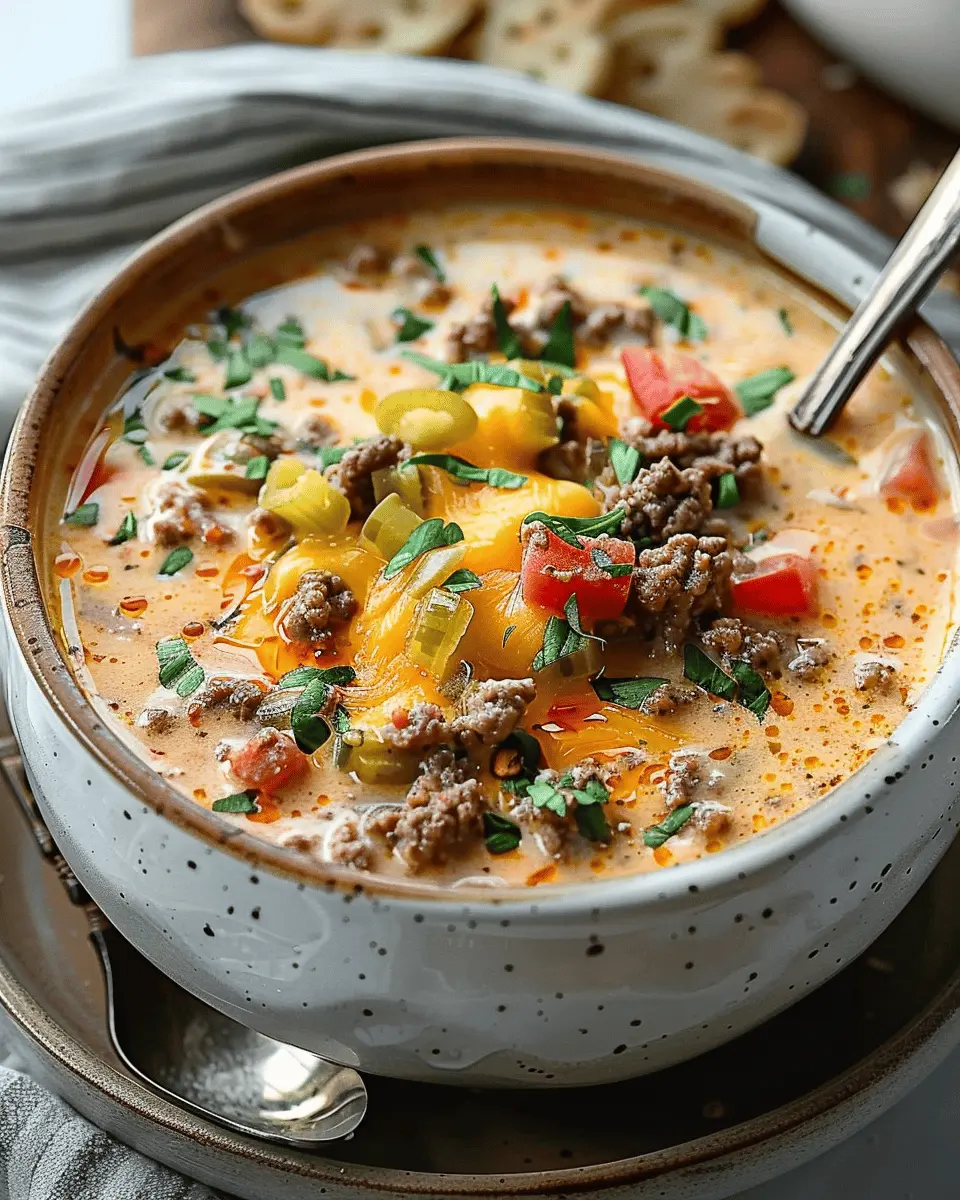 Easy Cheeseburger Soup: A Cozy, Comforting Family Favorite