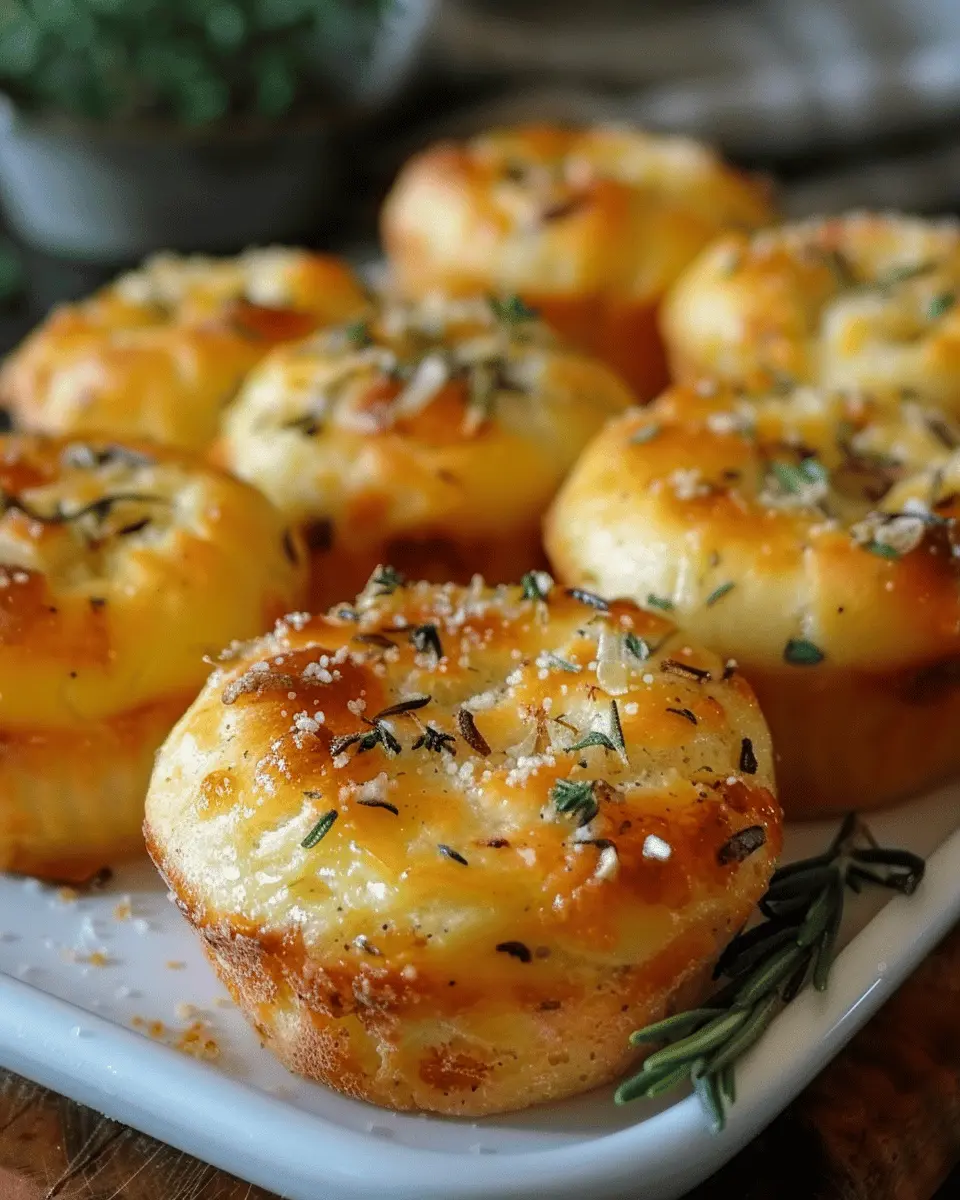Golden Crust Garlic Rosemary Focaccia Muffins That Wow Your Taste Buds