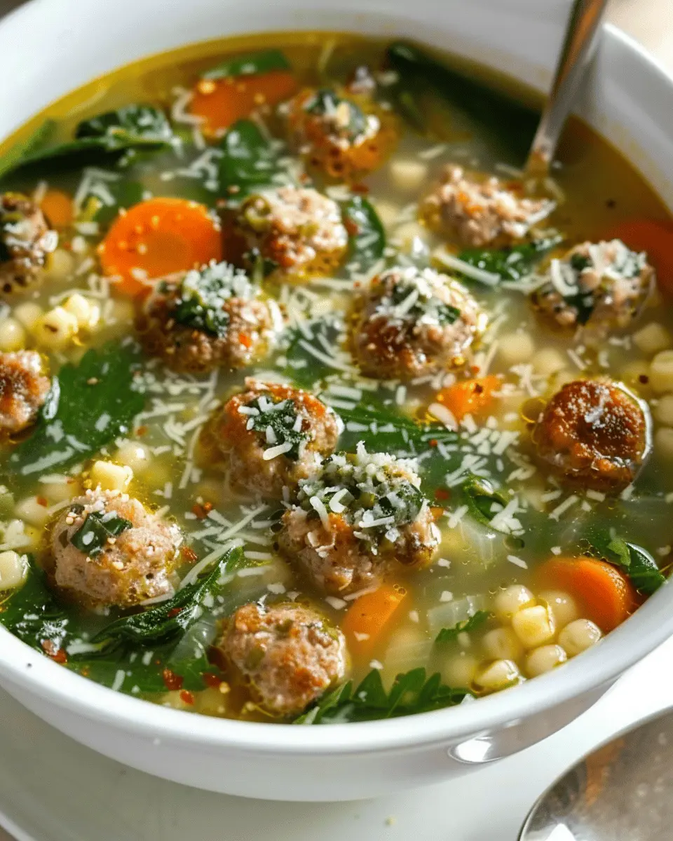 Italian Wedding Soup: A Healthy Twist with Turkey Bacon and Chicken Ham