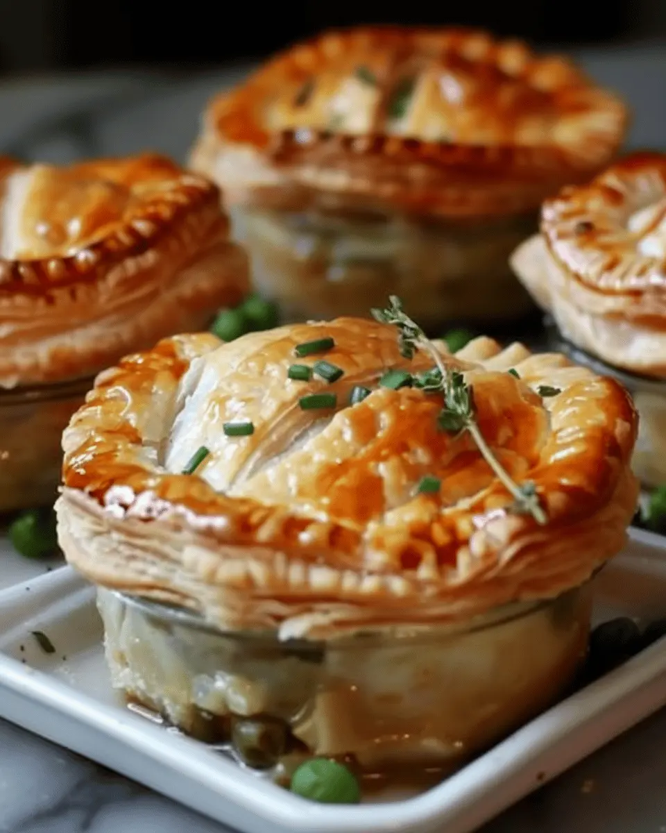 Mini Chicken Pot Pies with Turkey Bacon: Easy Comfort Food Delight