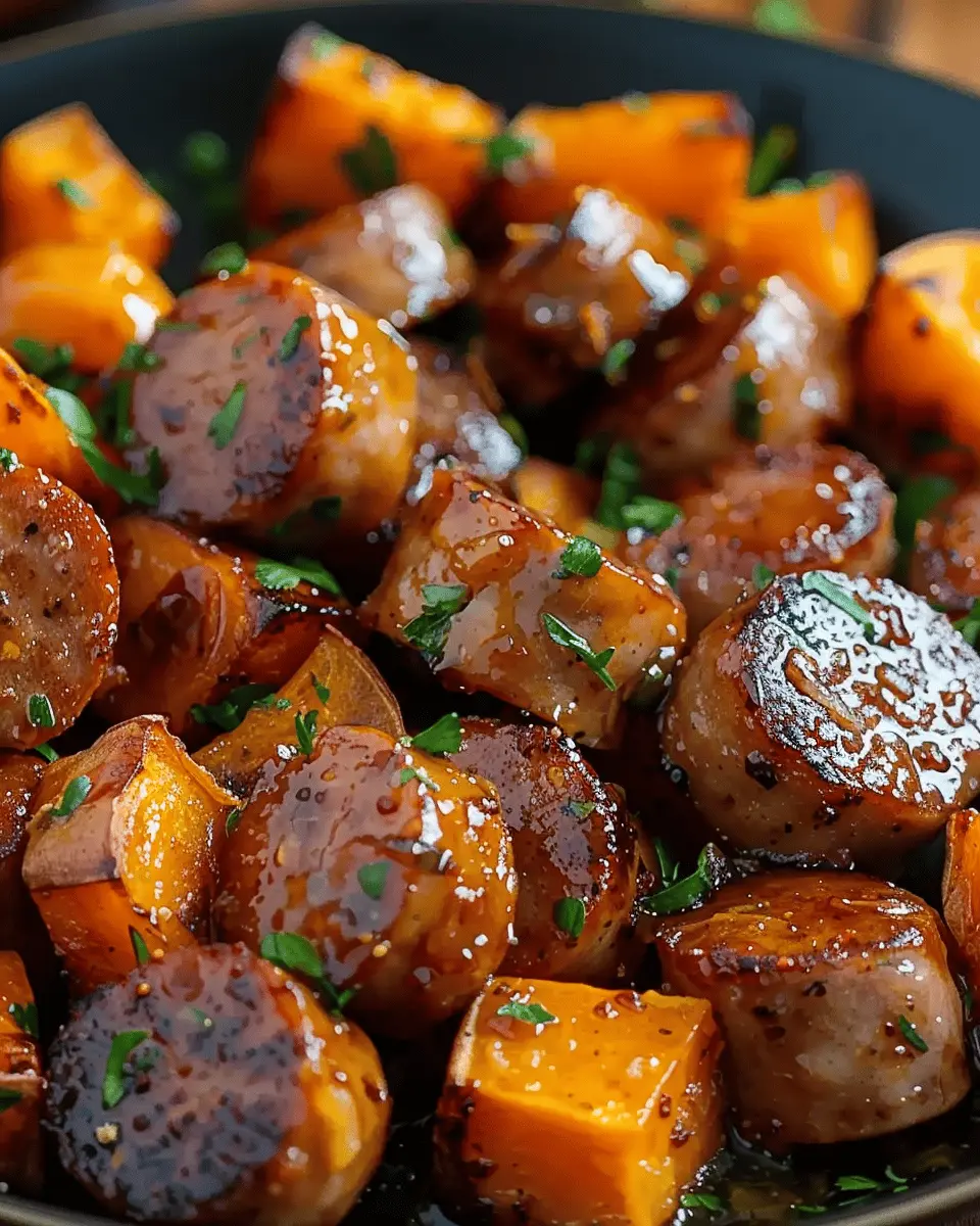 Sausage and Sweet Potatoes: Easy Honey Garlic Delight to Love