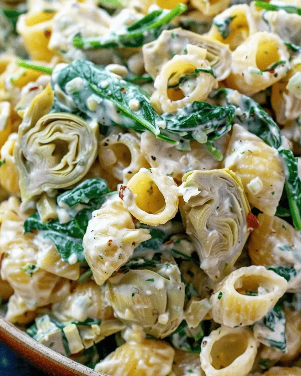 Spinach Artichoke Pasta Salad: Easy & Deliciously Fresh Option