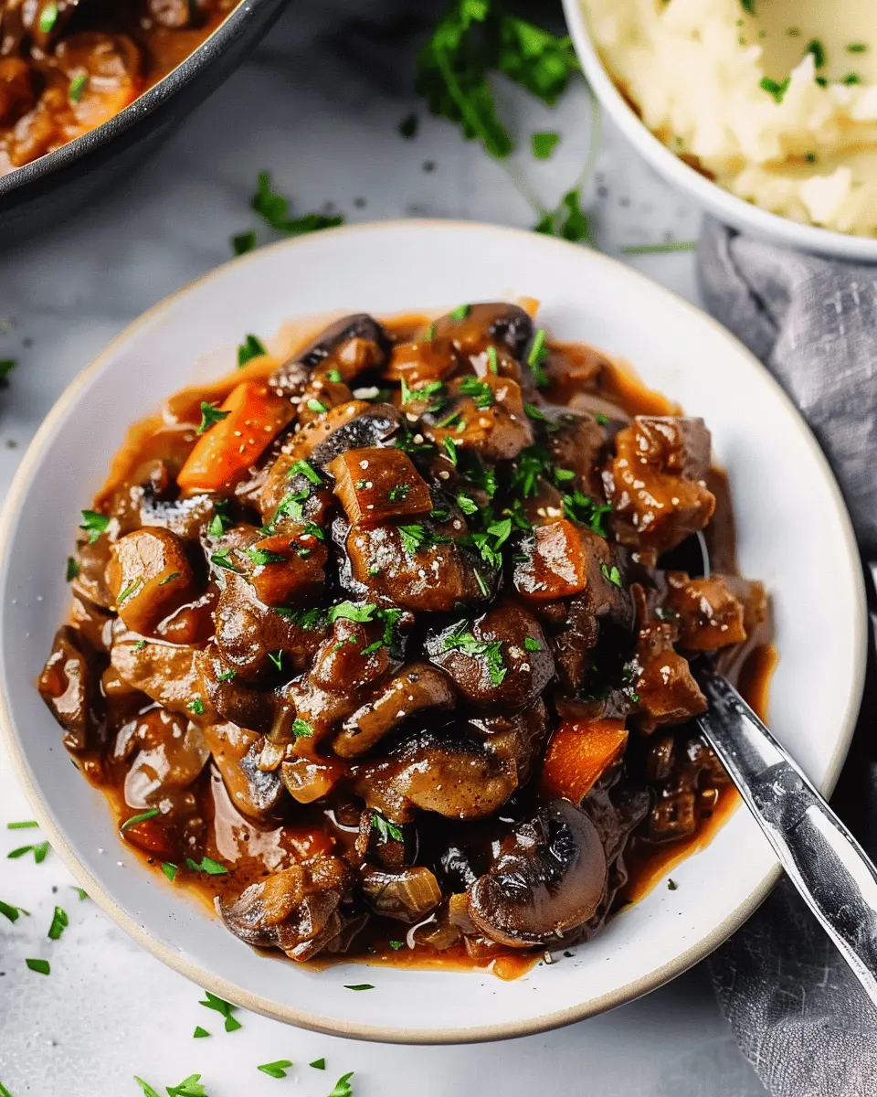 Vegan Mushroom Bourguignon: A Cozy, Comforting Delight