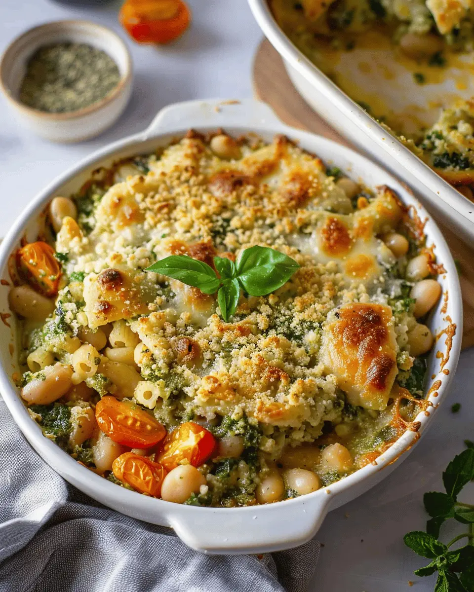 White Bean and Pesto Bake: A Deliciously Easy Comfort Dish