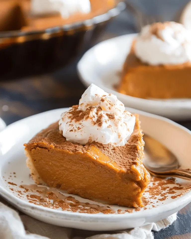 Crustless Pumpkin Pie Pudding