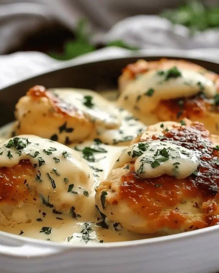 Chicken Pillows with Creamy Parmesan Sauce for Cozy Nights