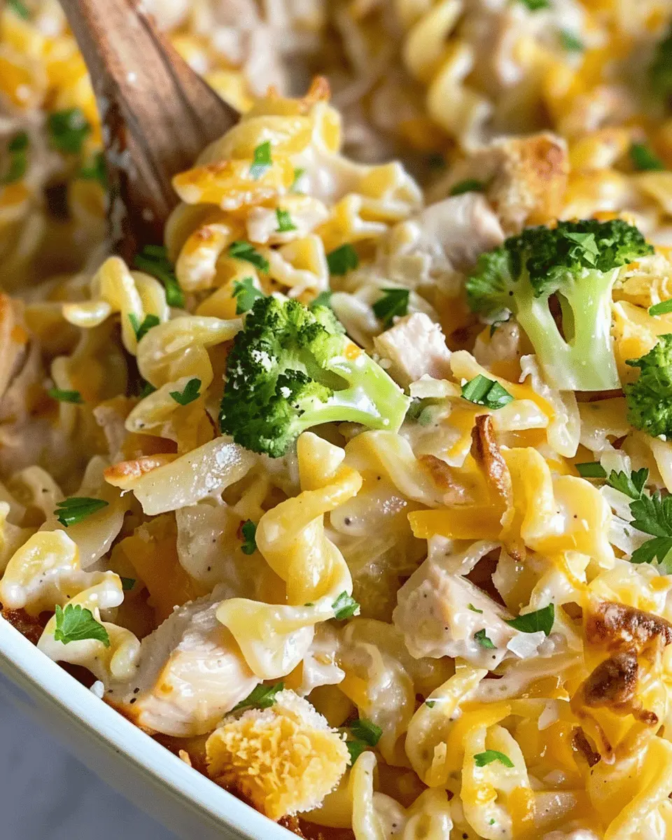 Chicken Noodle Casserole: Easy Comfort Food with Turkey Bacon and Chicken Ham